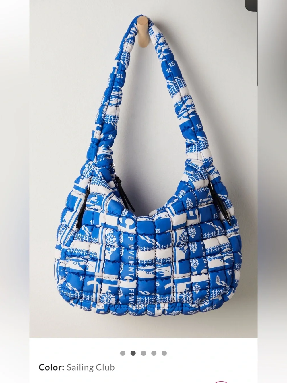 FP Movement by Free People Printed Carryall Bag in Sailing Blue